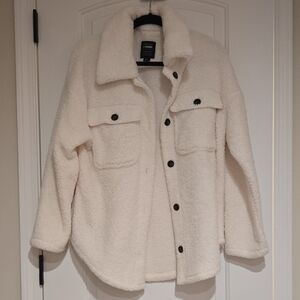 Ci Sono Cream Sherpa Outerwear